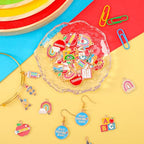 MARFOREVER Teacher Charms, 40Pcs/20 Pairs Student School Charms for Jewelry Making, Assorted Pencil Book Globe Enamel Charm Pendants for Bracelet Necklace Earrings Making Accessories - style: Teacher