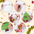 BeYumi Christmas Bracelet Craft Kit - 24 Pack Xmas DIY Joy Letter Beads Friendship Bracelets with Christmas Tree Gift Cards Xmas Craft Kits Party School Classroom Fun Activities - style: JOY