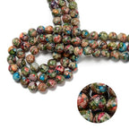 122Pcs(2 Strand/Set) 6mm Green Red Imperial Jasper Smooth Round Beads Natural Stone Beads AAA Grade Premium Round Gemstone Genuine Real Stone Loose for DIY Bracelet Jewelry String Making - color: Green Red Imperial Jasper, size: 6mm
