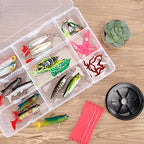 SGHUO 3 Pack 15 Grids Large Plastic Storage Organizer Box,15 Compartments with Dividers for Tackle Box, Beads, Washi Tape, Ribbon, Crafts, Art Supply 10.9X6.5X2.2inch - size: 3pcs