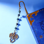 Vintage Witch Brass Metal Copper Bookmark with Dragon and Bead Chain Pendant–Wicked,Handmade Sodalite Bookmarks for Reading Women,Men,Book Lovers,Girls,Teens,Teachers and Students - style: Dragon