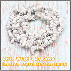 500 pcs Natural Chip Stone Beads, Howlite 5-8 mm Irregular Gemstones Healing Crystal Loose Rocks Bead Hole Drilled for Jewelry Making Bracelet - color: Howlite