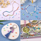 BEEFLYING 1480Pcs 7MM Transparent Acrylic Alphabet Beads Flat Round Disc A-Z White Letter Spacer Beads for DIY Friendship Boho Bracelet Hawaii Summer Holiday Surfing Jewelry Making (Clear Color) - color: White