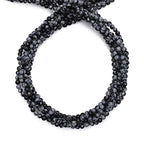 BEADIA Natural Snowflake Obsidian Stone Round Loose Semi Gemstone Beads for Jewelry Making 4MM 38cm/Strand - color: Snowflake Obsidian, size: 4mm