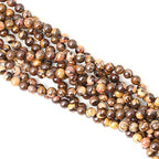 45PCS 8mm Natural Africa Picture Jasper Gemstone Round Loose Beads for DIY Bracelet Necklace Earrings Jewelry Making 1 String 15 Inches - color: Africa Picture Jasper, size: 8mm