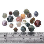 BEADIA Faceted Natural Indian Agate Stone Round Beads 10mm 36cm/Strand for Jewelry Making - color: Indian Agate, size: 10mm