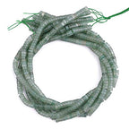 BEADIA Natural Green Aventurine Spacer Beads Caps Loose Semi Gemstone for Beading Jewelry Making 6mmx3mm 38cm - color: Green Aventurine, size: Round 6mm x 3mm