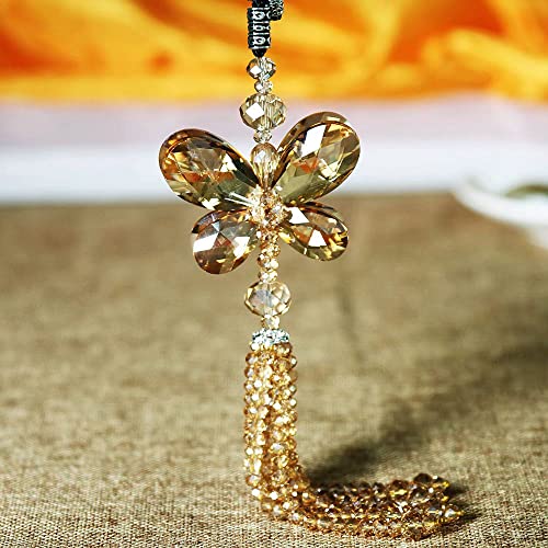 Jmassyang 6mm Briolette Rondelle Faceted Crystal Glass Beads for Jewelry Making Bracelets Necklaces Earrings (Gold Champagne AB, 450pcs) - color: Champagne Gold, size: 4x6mm