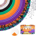 ADIIL 7200pcs Clay Beads Bracelet Making Kit, 6mm Polymer Heishi Beads for Jewelry Making, Friendship Bracelet Kit Birthday Gift for Adults Halloween - color: Halloween