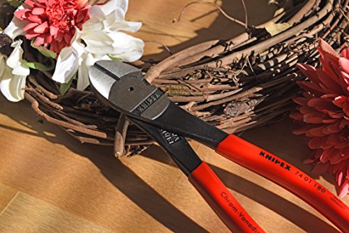 KNIPEX - 74 01 180 Tools - High Leverage Diagonal Cutters (7401180), 7-1/4 inches - style: 7.25-Inch