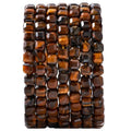 Natural Faceted Yellow Tiger Eye Cube Stone Beads 5-5.5mm 60pcs/str Loose Square Semi Gemstone Stone Beads for Making Bracelets Necklace Earrings - color: Yellow Tiger Eye