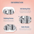 Mothers Day Birthday Number Love Family Friendship Graduation Auntie Grandma Dad Mom Charms for Pandora Bracelets Necklaces, Gifts Women, for Anniversary Valentines Christmas - style: Number 60 Charm Silver