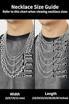 ChainsHouse Stainless Steel Cable Chain Necklaces for Men Women, 3mm/5mm/7mm/9mm/12mm 18K Gold/Black Plated Mens Cable Link Chains, 18"-30" Length - Send Gift Box - color: a: stainless-3mm, size: 28 Inches