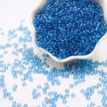 Blue Glass Seed Beads 5000 Pcs, 3mm Small Craft Pony Beads Bulk for Bracelets, DIY Necklace Ring Waist Chain - color: Lake Blue