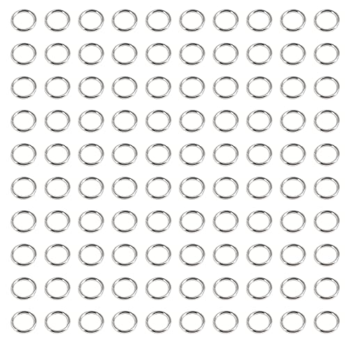 Uniclife 6 mm Silver Jump Rings for Jewelry Making Open Single Loops Mini Ring Connectors for Keychains and Necklace Repair (1000 PCS) - color: Single Loops, size: 6 mm, 1000 Pcs