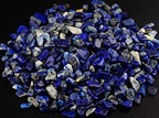 Natural Chip Stone Beads Lapis Lazuli 5-8mm About 400 Pieces Irregular Gemstones Healing Crystal Loose Rocks Bead Hole Drilled DIY for Bracelet Jewelry Making Crafting (5-8mm, Lapis Lazuli) - color: Lapis Lazuli