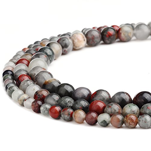 RUBYCA Wholesale Natural Fancy Jasper Gemstone Round Loose Beads for Jewelry Making 1 Strand - 4mm - color: Fancy Jasper, size: 4 MM