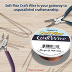 Soft Flex 26 Gauge Craft Wire - 27 Meters - Jewelry Wire with Tarnish Resistant Silver Plating - style: Non-Tarnish Antique Copper