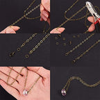 SUNNYCLUE 32.8Feet/10m Antique Bronze Chain Bulk Brass Curb Link 2.6x2x0.3mm Links Cable Chains for Jewelry Making Findings 100Pcs Iron Jump Rings 30Pcs Brass Lobster Clasps Necklace Bracelet Supplies - color: 2.6x2x0.3mm Links Cable Chains