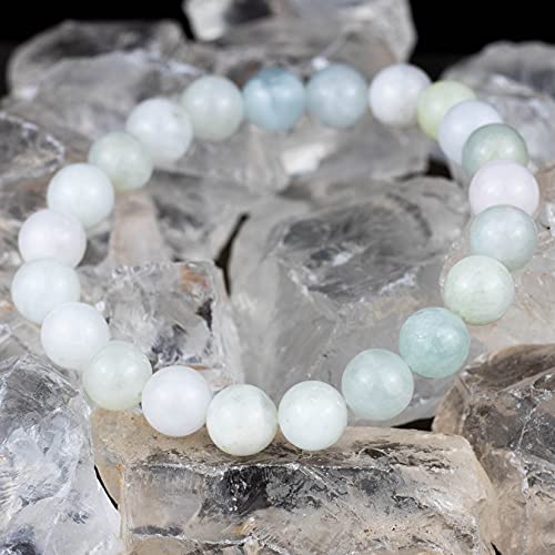 8mm Natural Gemstone Stretch Bracelet, Handmade Unisex Crystal Bracelets for Meditation, Yoga, Spiritual Healing & Positive Energy - color: Multi-Berly