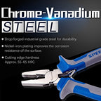 SPEEDWOX Micro Linemans Pliers Mini Combination Pliers 5 Inches Small Wire Cutters for Jewelry Making Precision Fine Pliers Serrated Jaw Craft Hand Tools with Spring Chrome Vanadium Steel - style: 5" Lineman's Plier