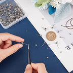SUNNYCLUE 1 Box 90Pcs Prong Earring Setting 304 Stainless Steel Earring Posts Prong Earring Blanks Beads Rhinestone Claw Earring Component for Jewelry Making Women Adults DIY Stud Earrings Crafts - color: 45pairs 304 Stainless Steel Prong Earring Setting