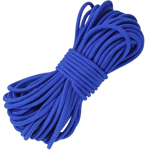 1/8 inch Non-Slip Elastic Band -3mm 15 Yards Soft Elastic Cord Stretch String Braided Thread for Sports Gear, DIY Crafts, Hair Bands,Shoelaces, Sewing & Camping Tie Down (Royal Blue) - color: Royal Blue