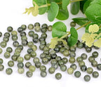 4mm 200pcs Natural Stone Round Beads Canadian Jade Genuine Stone Beading Loose Gemstone DIY Charm Smooth Beads for Bracelets Necklaces Earrings Hole Size 1mm (Canadian Jade 4mm) - color: Canadian Jade, size: 4mm
