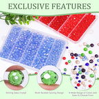850Pcs 4/6/8/10mm Crystal Glass Beads for Jewelry Making Faceted Rondelle Flat Beads for Bracelets Necklace Earrings DIY Crafts(Green Crystal Bead) - color: Green