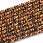 5x8mm 76pcs Natural Yellow Tiger Eye Stone Rondelle Spacer Loose Beads Abacus Disk Stone Round Loose Gemstone Beads for Jewelry Making DIY Bracelet Necklace - color: Yellow Tiger Eye Stone, size: 5x8mm Abacus Disk