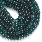 76pcs 5x8mm Natural Stone Dark Blue Jade Rondelle Spacer Loose Beads Abacus Disk Stone Round Loose Gemstone Beads for Jewelry Making DIY Bracelet Necklace - color: Dark blue jade Stone, size: 5x8mm Abacus Disk