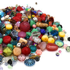 50g Assorted Czech Glass Beads – Approximately 83-100 Beads Firepolished, Pressed, Picasso, Seed Bead, Table Cut Mix - Premium Beads - Ideal for Jewelry Designers, Beaders & Crafters