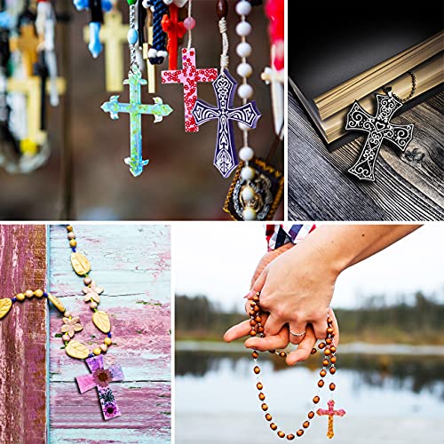 Cross Resin Molds,12 Cavity Epoxy Resin Cross Molds Silicone Molds for Keychain DIY Craft Necklace Jewelry Pendant Making Halloween Gifts