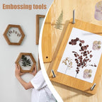 pamctry 50 Pcs Book Binding Kits for Beginners - Complete DIY Kit with Tools & Instructions, 11.6 x 7.8 Inches - style: Book Binding Kits + Bamboo Book Press