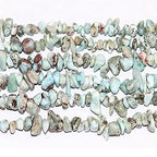 5-8mm Natural Larimar Gemstone Chips Loose Beads Semi Precious for Jewelry Making DIY Handmade Craft Supplies 1 Strand per Bag Approxi 34" - color: Larimar Chips