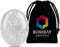 Clear Quartz Worry Stone – Natural Polished Thumb Palm Crystal for Clarity, Healing & Energy Amplification – Pocket Fidget Stone for Meditation & Focus - color: Crystals Quartz