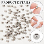 UNICRAFTALE 100pcs Cube Beads 4mm 201 Stainless Steel Faceted Spacer Beads 1.5mm Hole Beads Metal Bracelet Beads Square Beads Small Beads for DIY Bracelet Necklace Jewelry Making - color: Steel Color