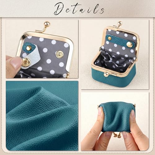 Zivyes Mini Jewelry Box Travel Small Coin Purse Organizer Case Genuine Leather Tiny Size (sky blue) - color: sky blue