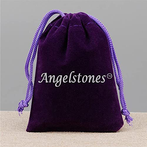 Angelstones Handmade Natural Healing Gemstone 8mm Round Beads Stretch Crystal Bracelet 7 Inch Unisex - color: Multicolor Tourmaline