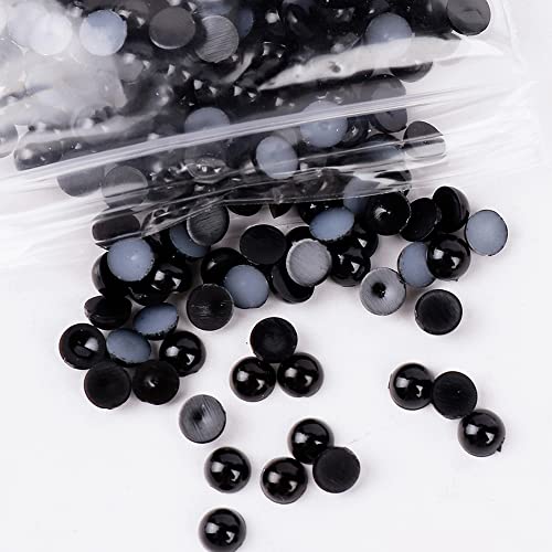 2500pcs 6mm Half Round Pearl Beads Mixed 15 Colors Cabochon Flatback Gem DIY Scrapbooking Shoes Phone Nail Art Making Crafts Material - size: 6mm 2500pcs