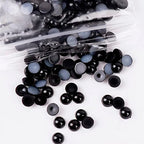2500pcs 6mm Half Round Pearl Beads Mixed 15 Colors Cabochon Flatback Gem DIY Scrapbooking Shoes Phone Nail Art Making Crafts Material - size: 6mm 2500pcs
