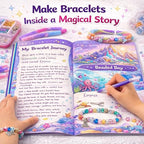 Butterfly EduFields Bracelet Making Kit for Girls Ages 8-14 | 25+ DIY Bracelets, 8 Craft Styles, Storybook | DIY Jewelry Craft Kit for Girls with 200+ Pieces, Beads, Loom, Charms, Threads, Clay, Gems