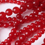 Carnelian Stone Beads for Jewelry Making DIY Bracelet Necklace Jewelry Making 1 Strand 15.5inch 45PCS 8MM - color: Carnelian, size: 8MM
