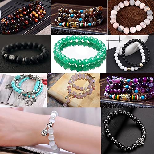 61PCS 6mm Natural Stone Beads Blue Amazonite Jade Stone Round Loose Beads for Jewelry Making DIY Bracelet Necklace 15 Inch - color: Amazonite Blue Jade, size: 6mm
