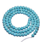AD Beads Beautiful Natural Matte Gemstone Round Spacer Loose Beads 4-12mm (4mm, 29 Matte Blue Turquoise) - color: 29 Matte Blue Turquoise, size: 4mm