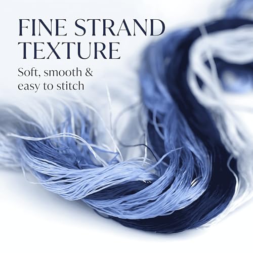 8 Skeins Mulberry Silk Floss Embroidery Thread Floss-Cross Stitch Threads China Silk Woven Jewelry Threads DIY Sewing Kits (10) - color: 10