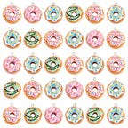 Cheriswelry Cup Cake Resin Pendants Lovely Food Sweet Dessert Dangle Charms Links Hanging Ornament with Metal Loop Fruit Pendants for Key Chains Bracelet Necklace Jewelry Making - color: Mixed Color-Donut