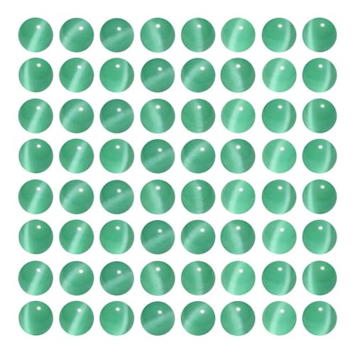 MJDCB 30pcs Blue Green Cat Eye Stone Beads 12mm Round Crystal Loose Bead for Jewelry Making DIY Bracelets Necklace - color: Blue Green, size: 12mm(30pcs)