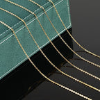 UMAOKANG 33 Feet Gold Plated Chains for Jewelry Making Flat Cable Chain Link Spool DIY Craft Earring Bracelet Necklace Chain Bulk with Lobster Clasps Jump Rings Pinch Clip Clasp - color: Gold Cross
