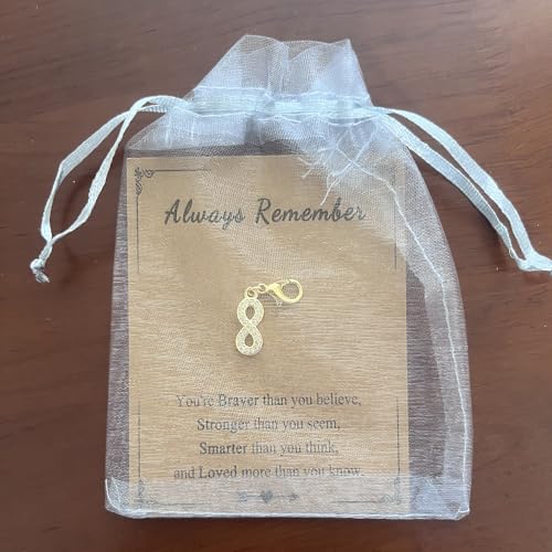 AMOBESTER Gold Infinity Symbol Clip on Charms with Cubic Zirconia Sparkling Infinity Sign Pendant, Lobster Clasp for DIY Bracelet Necklace Making